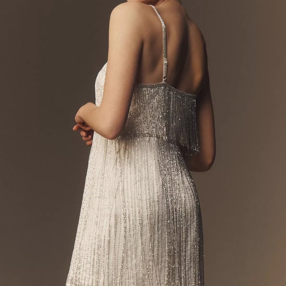 Anthropologie Rhinestone Fringe Dress - Never worn